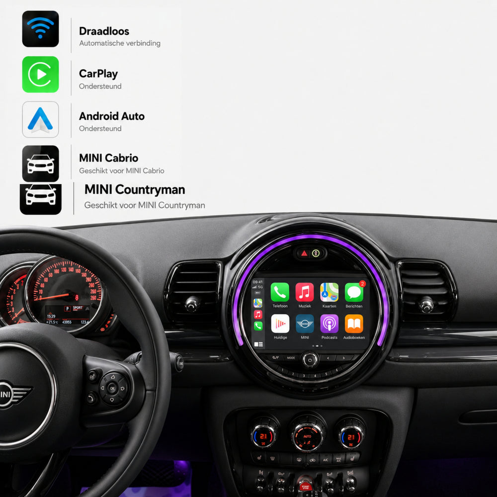 MINI Countryman | 2017 t/m 2020 | CarPlay & Android Auto Box