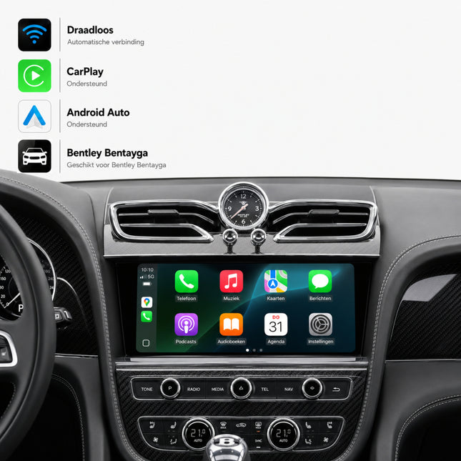 Bentley Bentayga | 2020 t/m 2026 | CarPlay & Android Auto Box | MIB3
