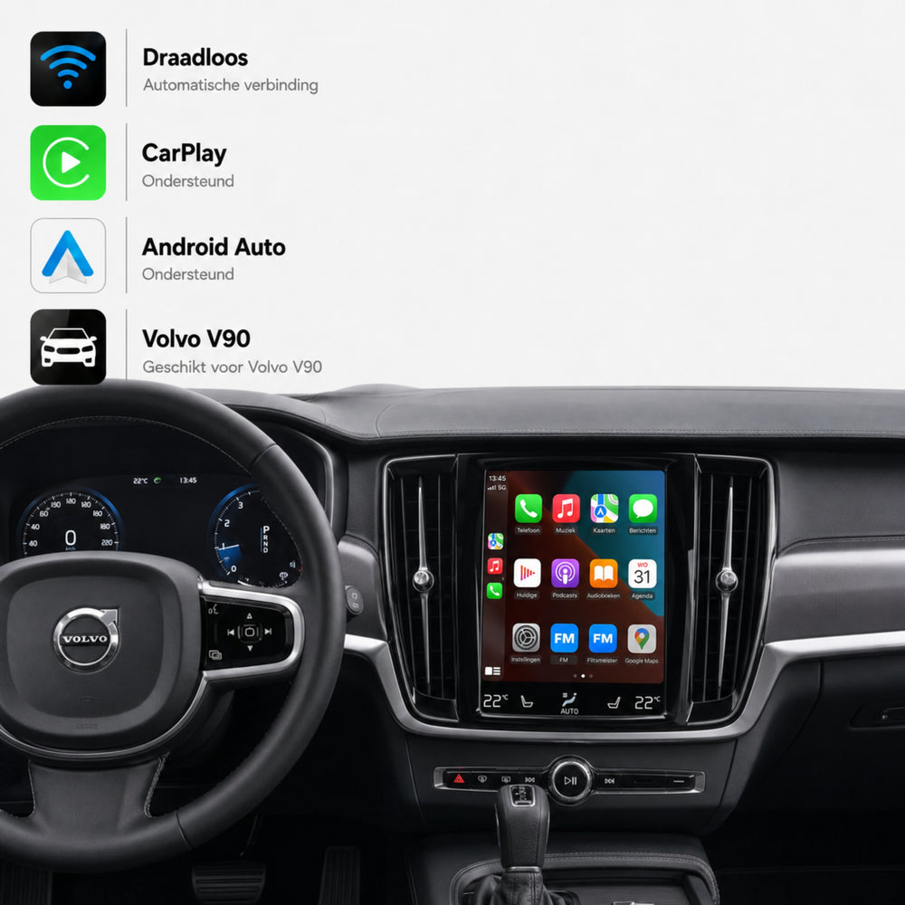 Volvo V90 | 2015 to 2021 | CarPlay & Android Auto Box | Sensus Navigation