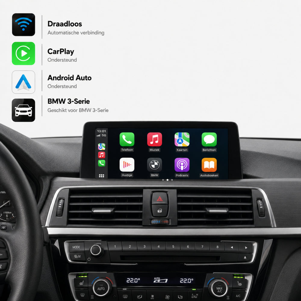 Davilon CarPlay y Android Auto Box | Adecuado para BMW Serie 3 | 2017 a 2020