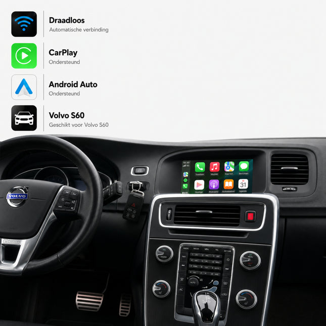 Volvo S60 | 2013 t/m 2018 | CarPlay & Android Auto Box | Sensus Connect