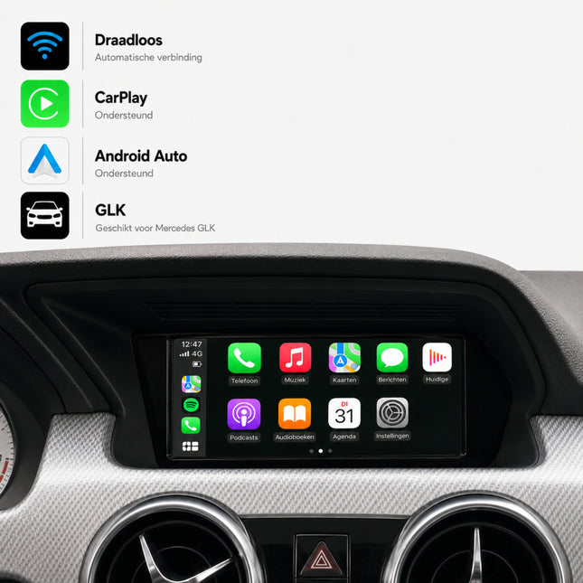 Mercedes GLK-Klasse | 2012 t/m 2015 | CarPlay & Android Auto Box | Mercedes GLK-Klasse | 2012 t/m 2015