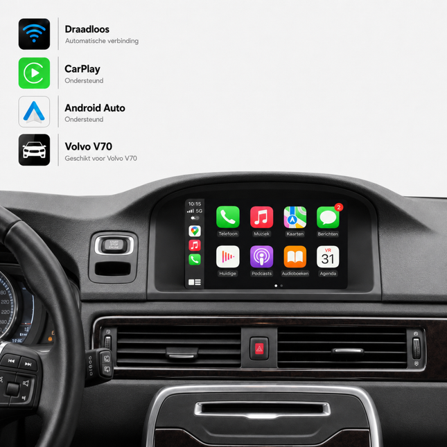 Volvo V70 | 2014 t/m 2018 | CarPlay & Android Auto Box | Sensus Connect