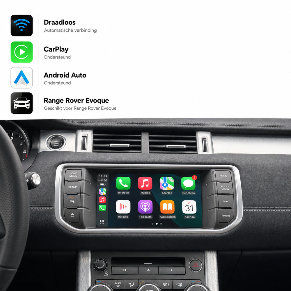 Land Rover Range Rover Evoque | 2016 t/m 2020 | CarPlay & Android Auto Box | Harman