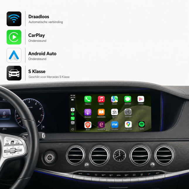 Mercedes S-Klasse W222 | 2017 t/m 2020 | CarPlay & Android Auto Box | NTG 5.5