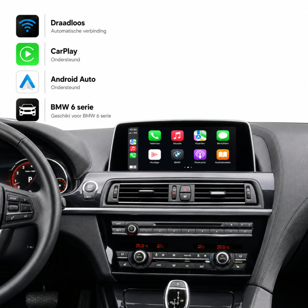 Davilon CarPlay y Android Auto Box | Adecuado para BMW Serie 6 | 2012 a 2016