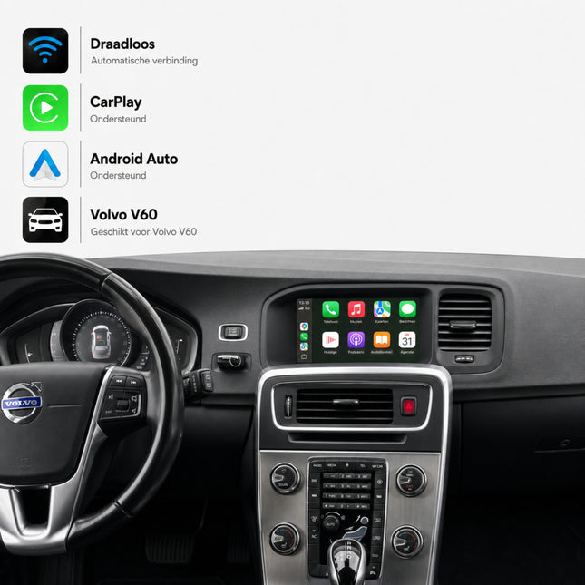 Volvo V60 | 2013 t/m 2018 | CarPlay & Android Auto Box | Sensus Connect