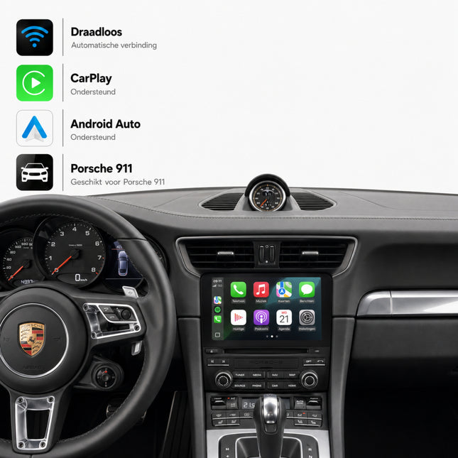 Porsche 911 (991.2) | 2016 t/m 2018 | CarPlay & Android Auto Box | PCM 4.0