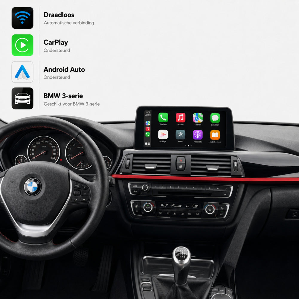 Davilon CarPlay y Android Auto Box | Adecuado para BMW Serie 3 | 2008 a 2013