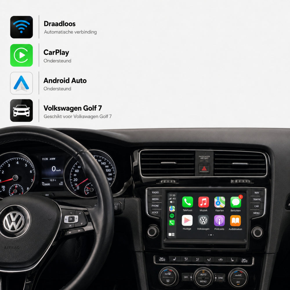 Volkswagen Golf 7 | 2013 t/m 2020 | CarPlay & Android Auto Box | MIB