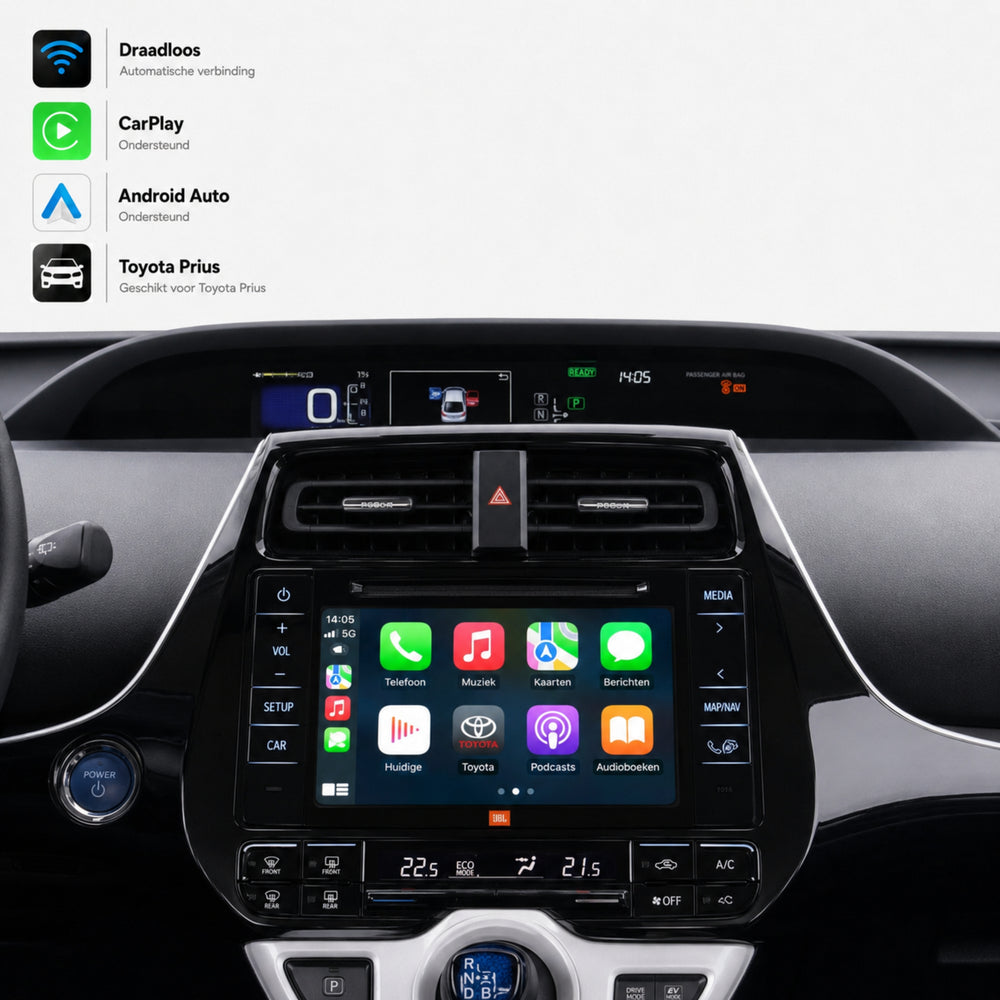 Toyota Prius | 2016 t/m 2018 | CarPlay & Android Auto Box | Touch 2 | Panasonic