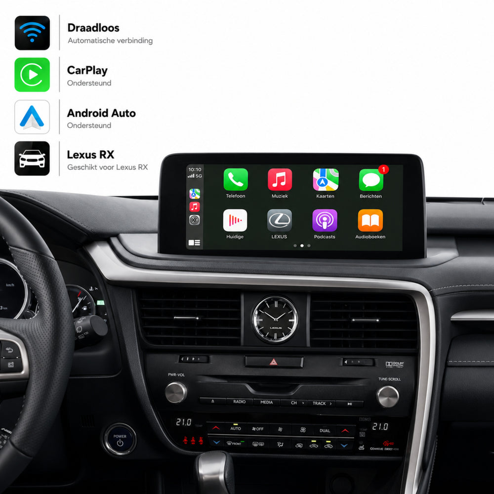 Lexus RX | 2019 t/m 2023 | CarPlay & Android Auto Box | Grote touchpad