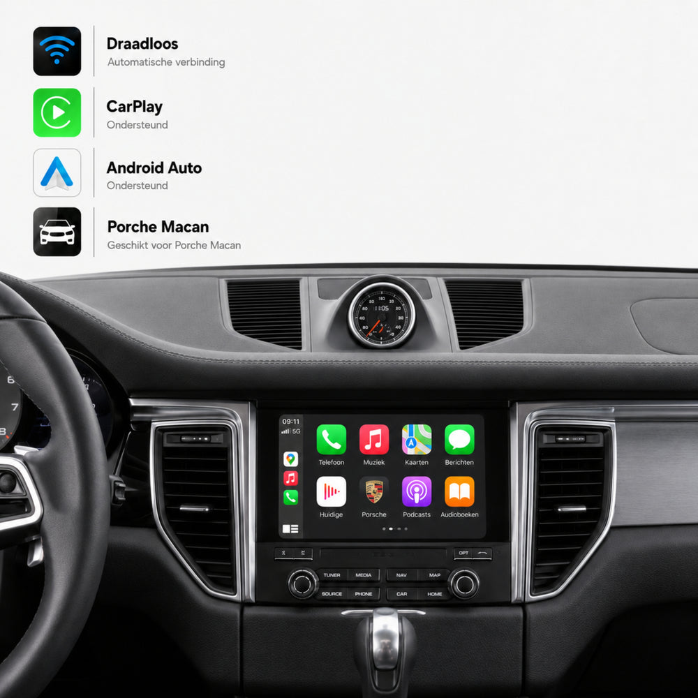 Porsche Macan (95B) | 2014 t/m 2015 | CarPlay & Android Auto Box | PCM 3.1
