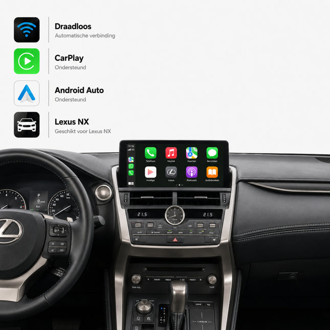 Lexus NX | 2014 t/m 2017 | CarPlay & Android Auto Box | Kleine Touchpad