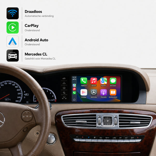 Mercedes CL-Klasse | 2009 t/m 2012 | CarPlay & Android Auto Box | NTG 3.5