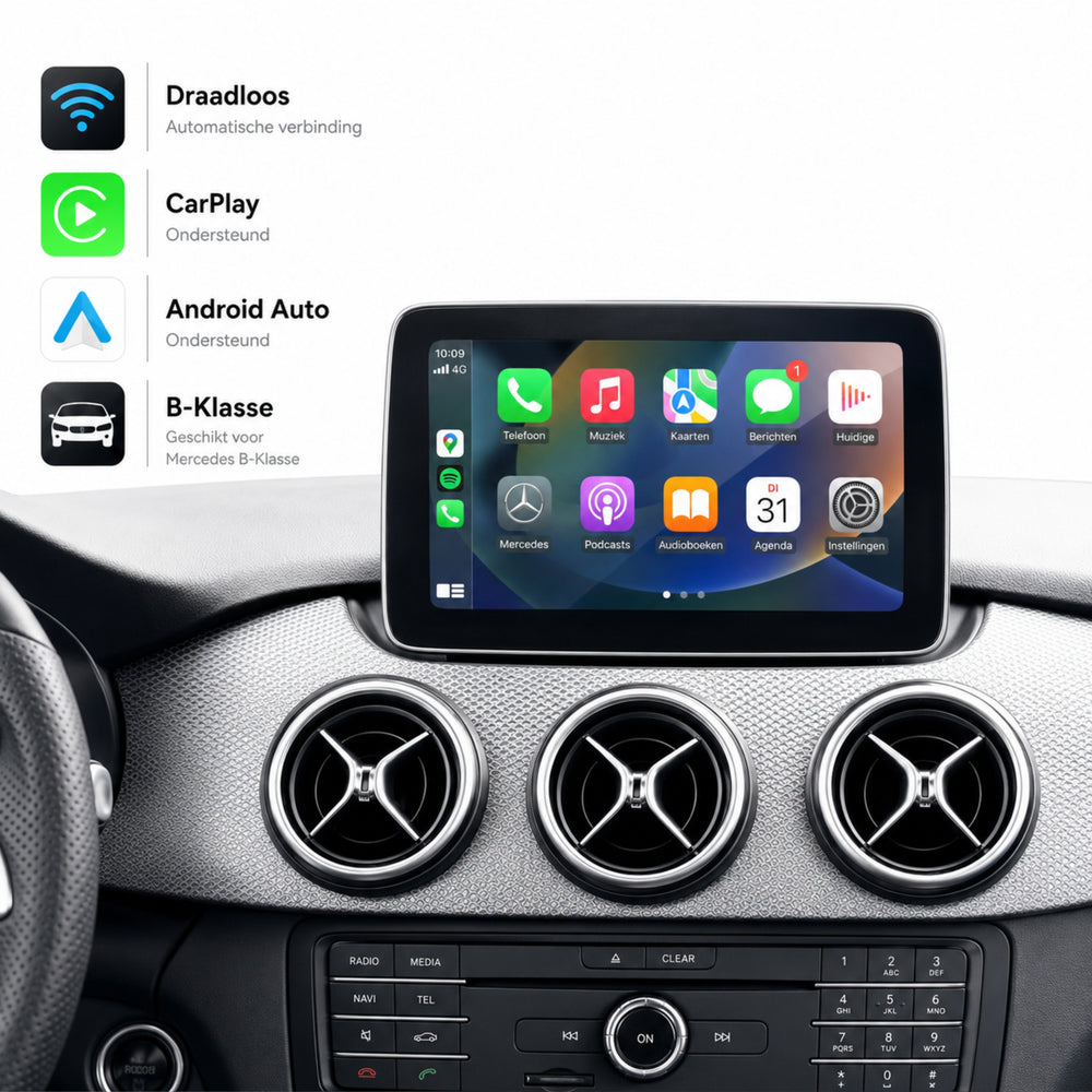 Mercedes B-klasse W246 | 2015 t/m 2018 | CarPlay & Android Auto Box | NTG 5.0