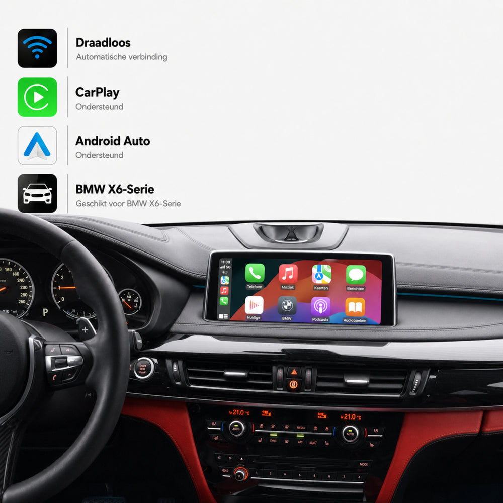 BMW X6 G06 | 2017 t/m 2019 | CarPlay & Android Auto Box | NBT EVO