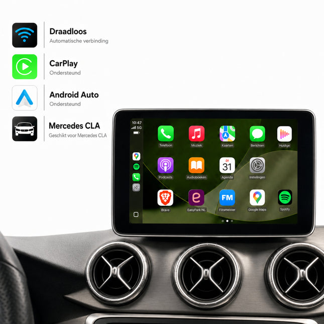 Mercedes CLA-Klasse W117 | 2015 t/m 2019 | CarPlay & Android Auto Box | NTG 5.0