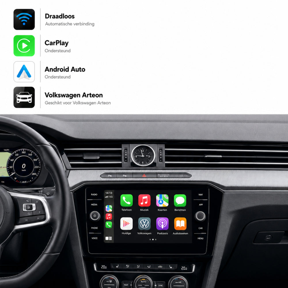 Volkswagen Arteon | 2017 t/m 2026 | CarPlay & Android Auto Box | MIB
