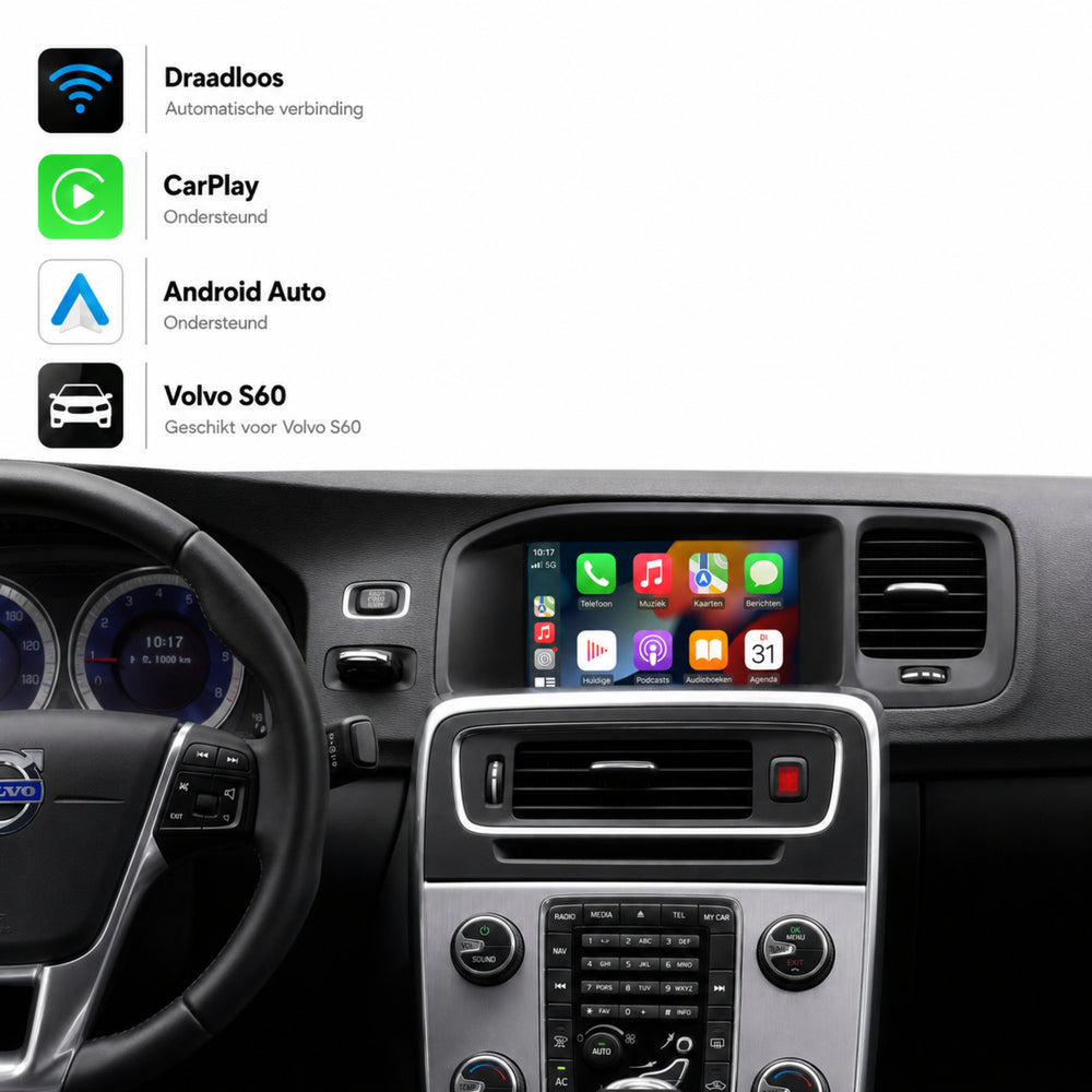 Volvo S60 | 2010 t/m 2013 | CarPlay & Android Auto Box | Sensus