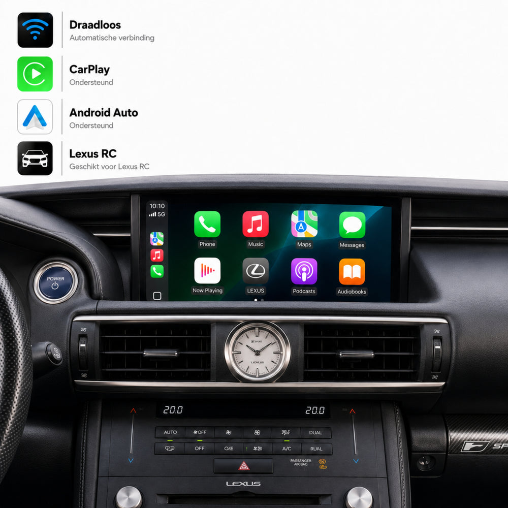 Lexus RC | 2014 t/m 2018 | CarPlay & Android Auto Box | Kleine touchpad