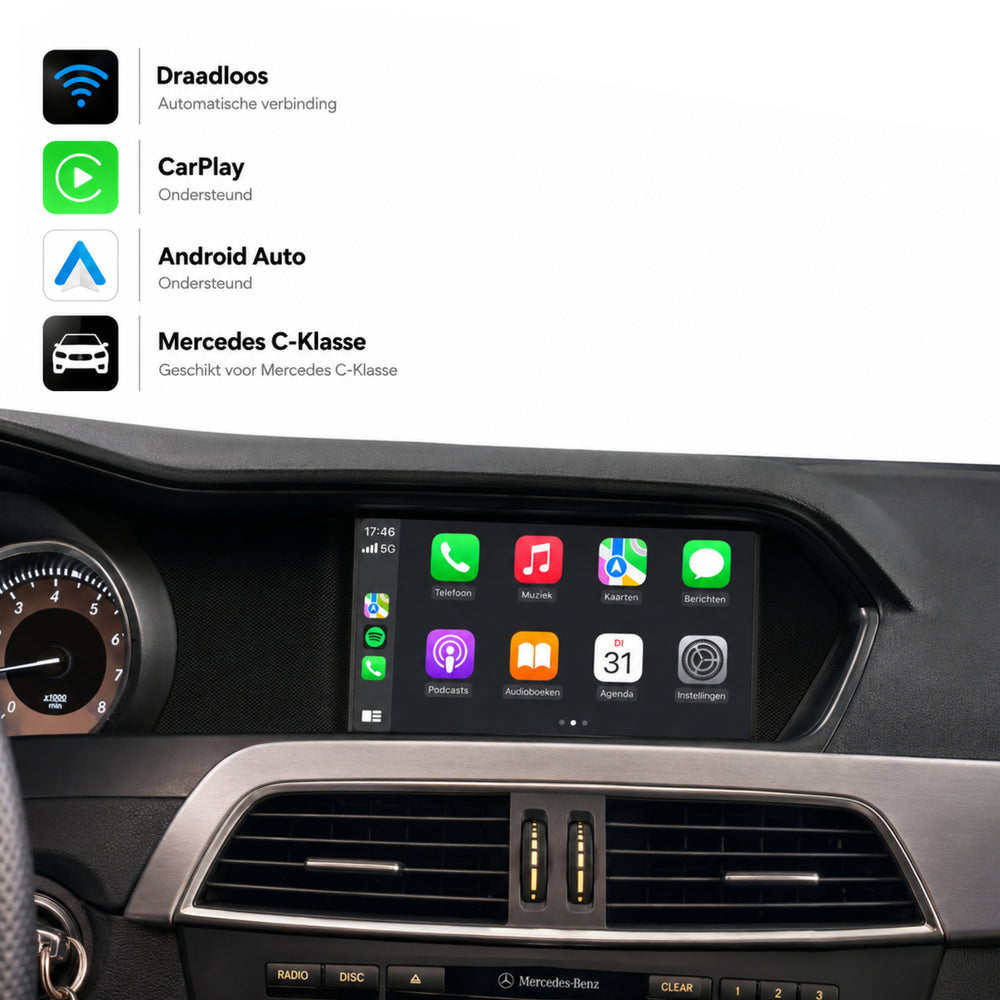 Mercedes C-Klasse W205 | 2011 t/m 2014 | CarPlay & Android Auto Box | NTG 4.5