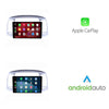 Hyundai Accent CarPlay & Android Auto radio | 2007 t/m 2011 | 9 inch | Android 15 | Zilver | CTX-7174