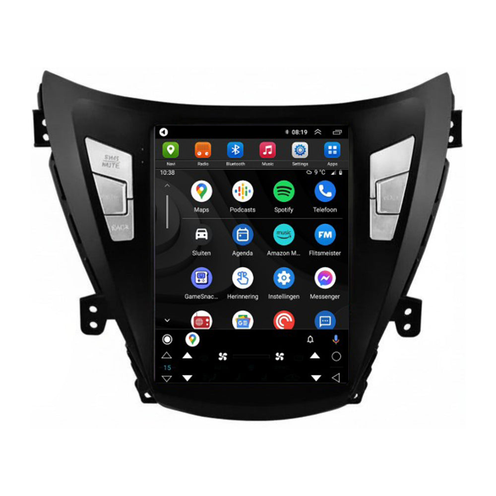 Hyundai Elantra Avante i35 CarPlay autoradio | 2011 t/m 2013 | Denago DNG-A510 | 9.7 inch Tesla Style | Android 13 | Draadloos CarPlay & Android Auto