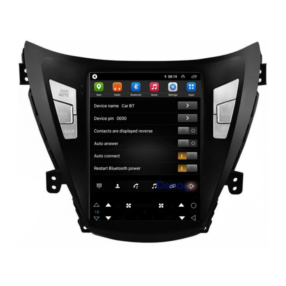 Hyundai Elantra Avante i35 CarPlay autoradio | 2011 t/m 2013 | Denago DNG-A510 | 9.7 inch Tesla Style | Android 13 | Draadloos CarPlay & Android Auto