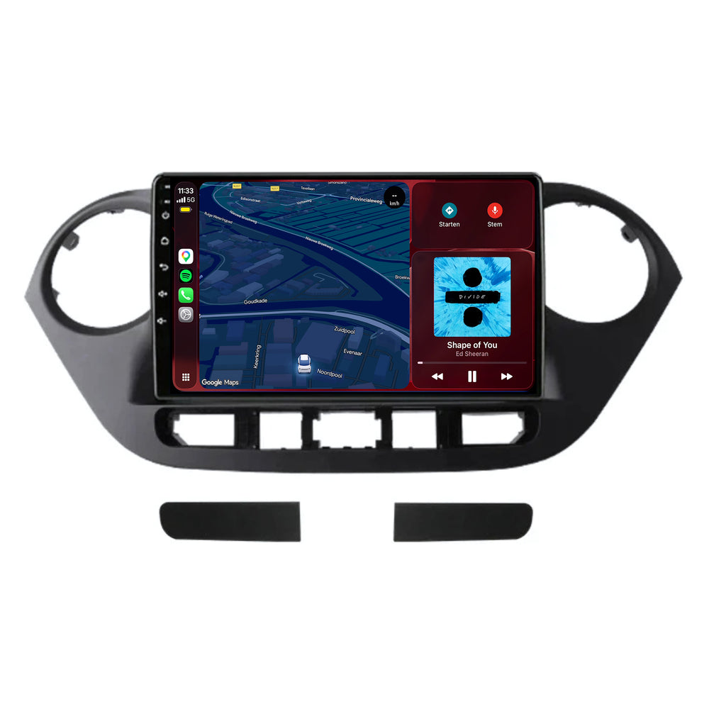 Hyundai i10 | Android 15 | 9 inch Autoradio | 2014 t/m 2017 | CarPlay & Android Auto