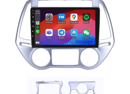 Hyundai i20 CarPlay car radio | 2008 to 2014 | Denago DNG-A154 | 9 inches | Android 13 | Wireless CarPlay & Android Auto