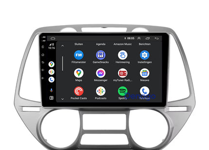 Hyundai i20 CarPlay car radio | 2008 to 2014 | Denago DNG-A336 | 9 inches | Android 13 | Wireless CarPlay & Android Auto