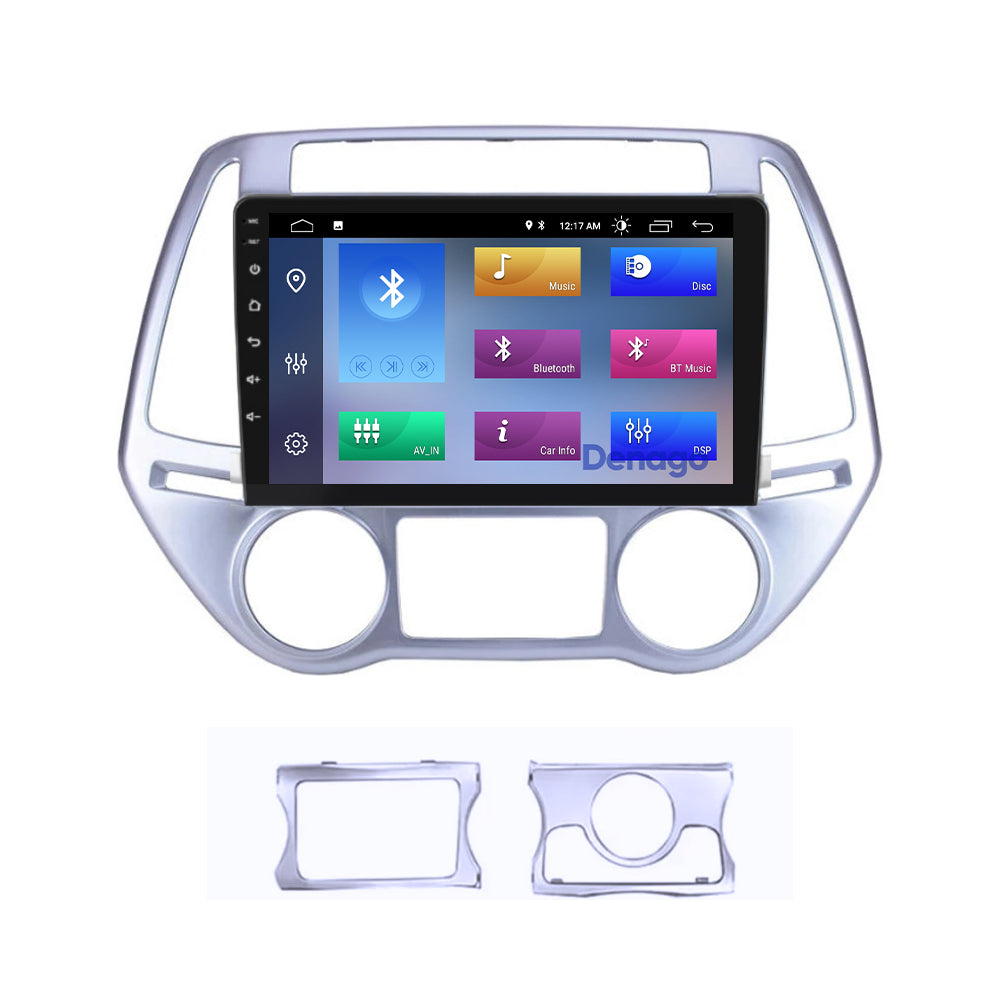 Radio de coche Hyundai i20 CarPlay | 2008 a 2014 | Denago DNG-A154 | 9 pulgadas | Androide 13 | CarPlay inalámbrico y Android Auto