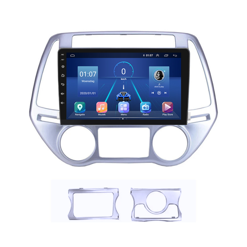 Hyundai i20 | Androide 13 | Radio de coche | 2008 a 2014 | CarPlay y Android Auto