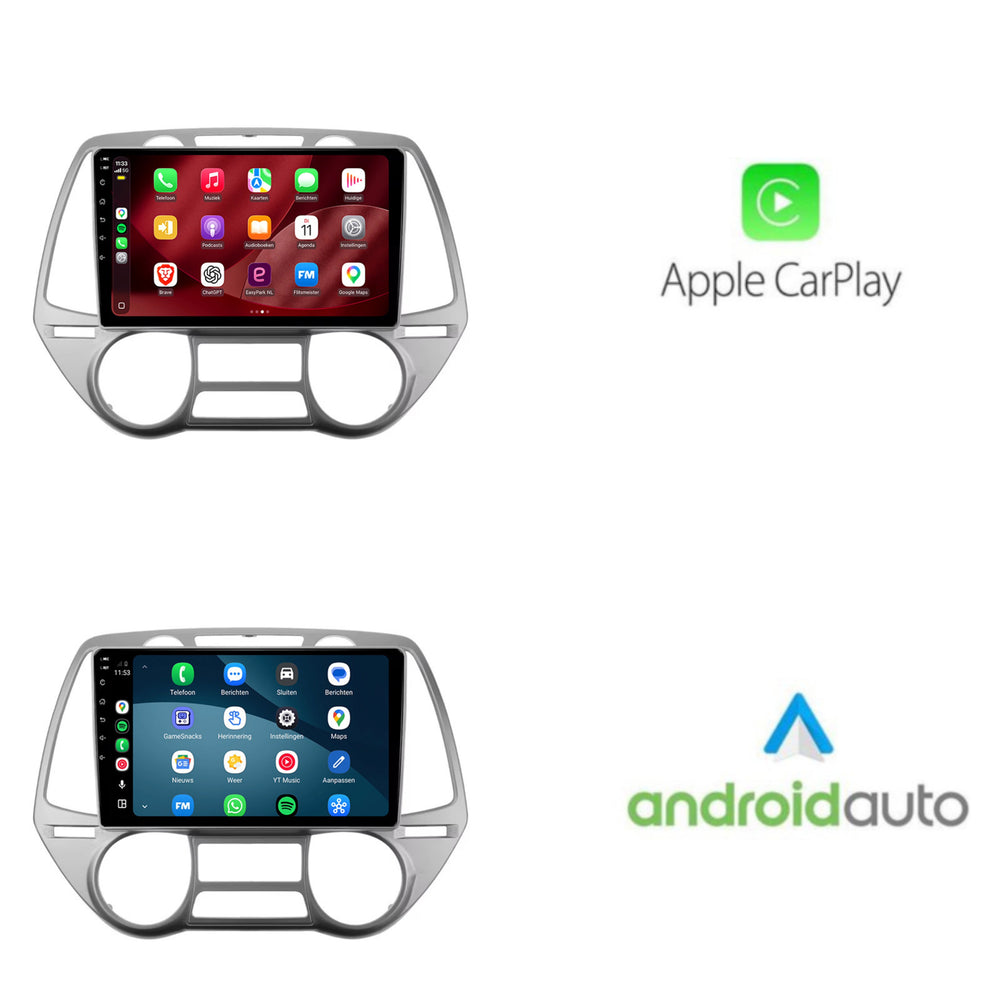 Radio do Hyundai i20 z CarPlay i Android Auto | 2008–2014 | 9 cali | Android 15 | CTX-7336