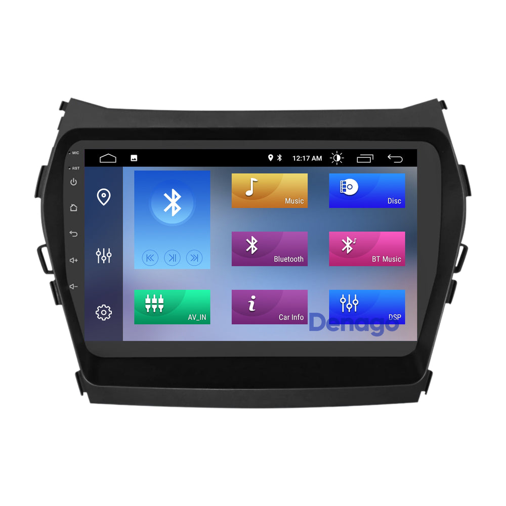 Hyundai Santa Fe CarPlay autoradio | 2012 t/m 2018 | Denago DNG-A466 | 9 inch | Android 13 | Draadloos CarPlay & Android Auto