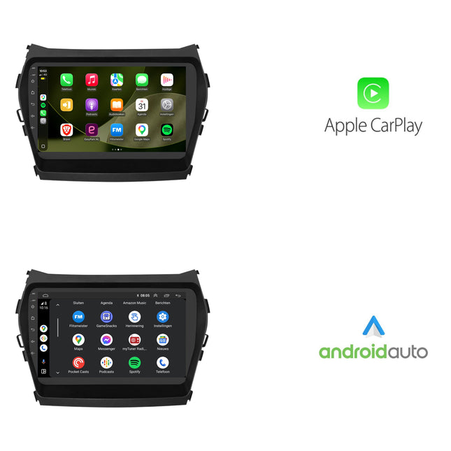 Hyundai Santa Fe | Android 13 | Autoradio | 2012 t/m 2018 | CarPlay & Android Auto