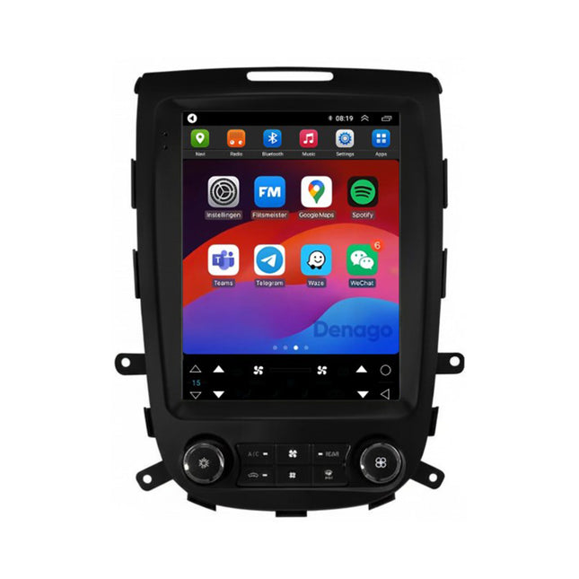 Hyundai Santa Fe 2 CarPlay autoradio | 2006 t/m 2012 | Denago DNG-A439 | 9.7 inch Tesla Style | Android 13 | Draadloos CarPlay & Android Auto