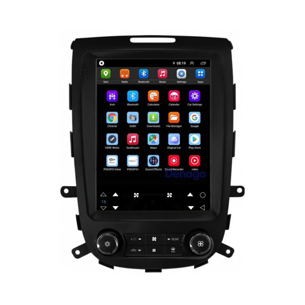 Hyundai Santa Fe 2 CarPlay autoradio | 2006 t/m 2012 | Denago DNG-A439 | 9.7 inch Tesla Style | Android 13 | Draadloos CarPlay & Android Auto