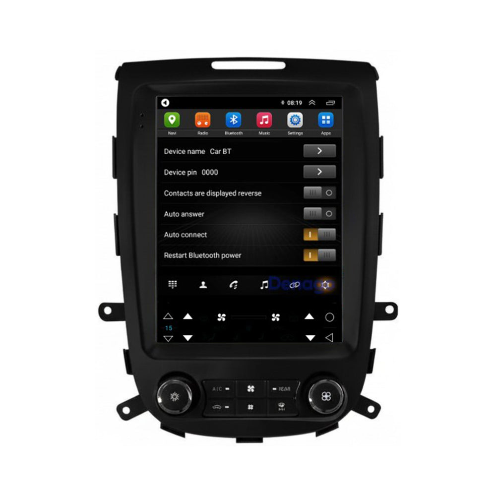 Hyundai Santa Fe 2 CarPlay autoradio | 2006 t/m 2012 | Denago DNG-A439 | 9.7 inch Tesla Style | Android 13 | Draadloos CarPlay & Android Auto