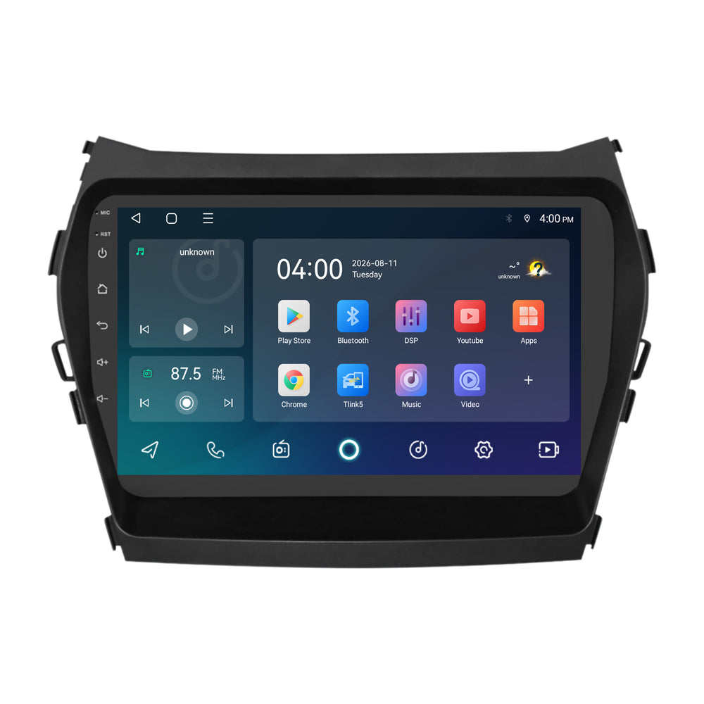Radio CarPlay i Android Auto do Hyundai Santa Fe | 2012–2018 | 9 cali | Android 15 | CTX-7466