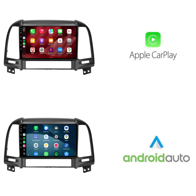 Autoradio CarPlay e Android Auto Hyundai Santa Fe | dal 2006 al 2011 | 9 inch | Android 15 | CTX-7152