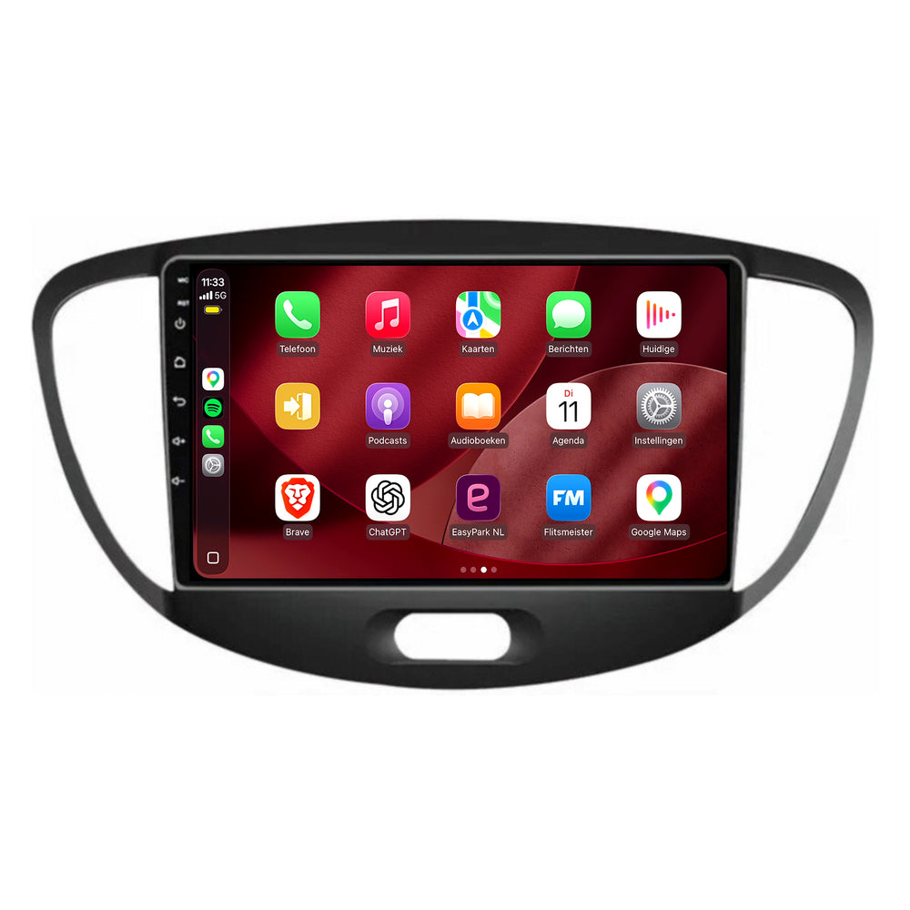 Hyundai i10 | Android 15 | 9 inch Autoradio | 2008 t/m 2013 | CarPlay & Android Auto
