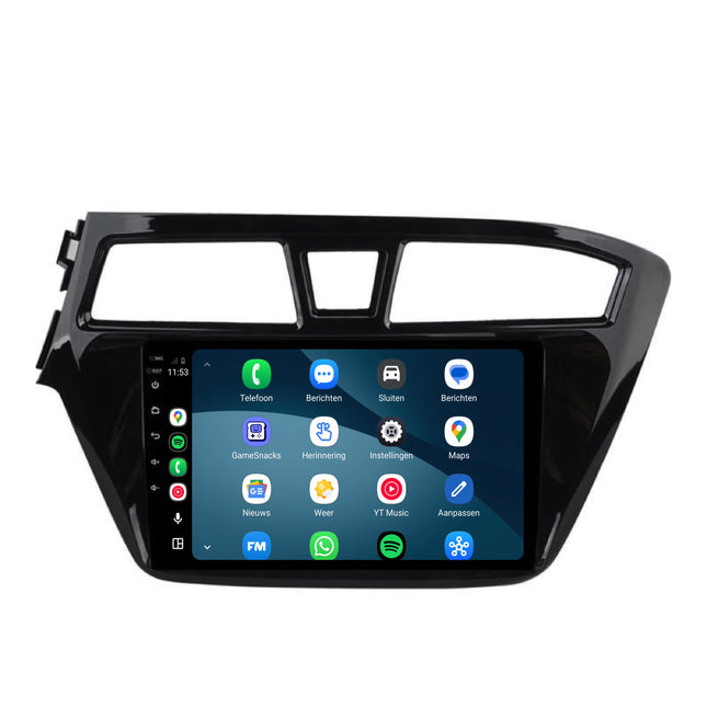 Hyundai i20 CarPlay & Android Auto Radio | 2015 bis 2019 | 9 Zoll | Android 15 | Schwarz | CTX-7142
