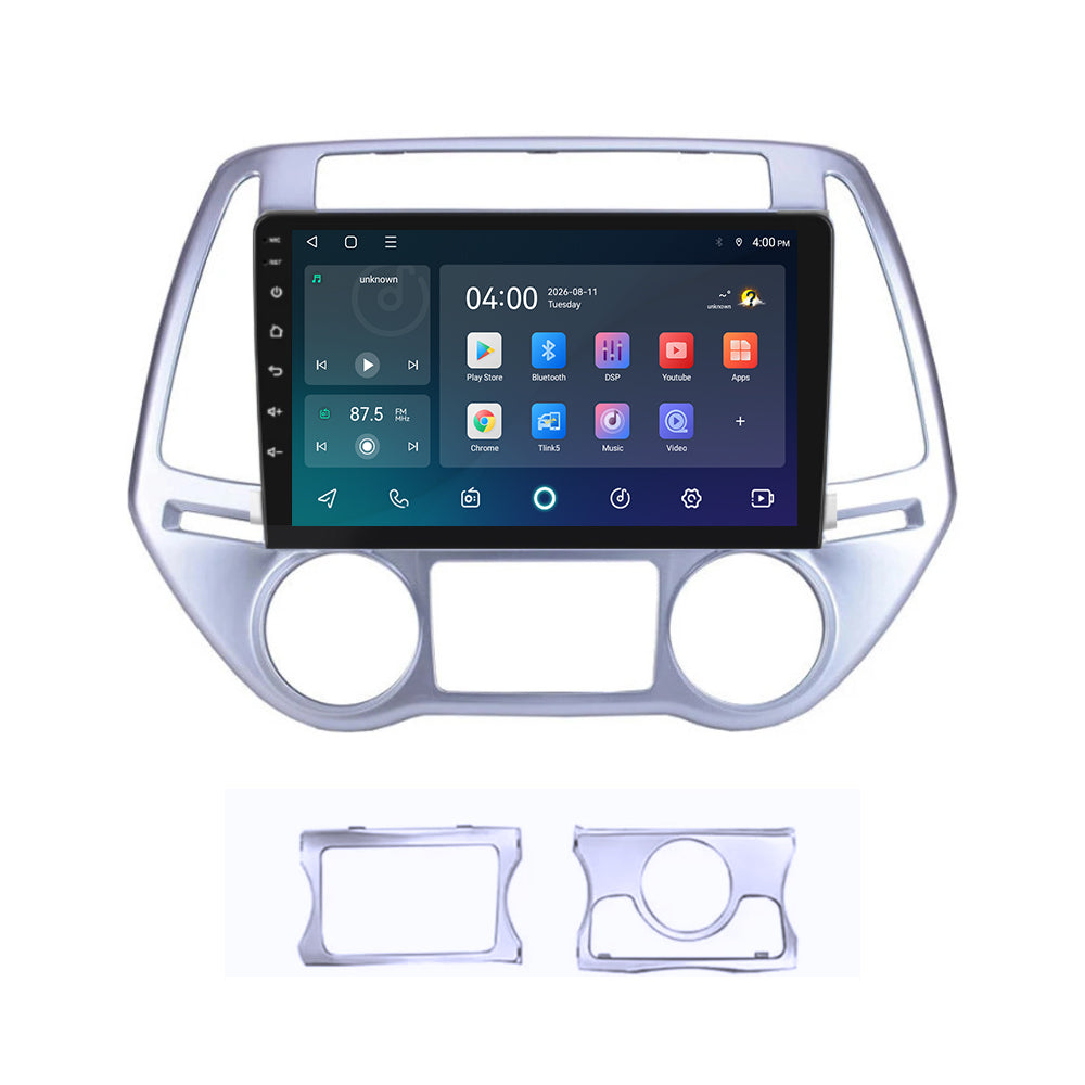 Hyundai i20 CarPlay & Android Auto radio | 2008 t/m 2014 | 9 inch | Android 15 | CTX-7154