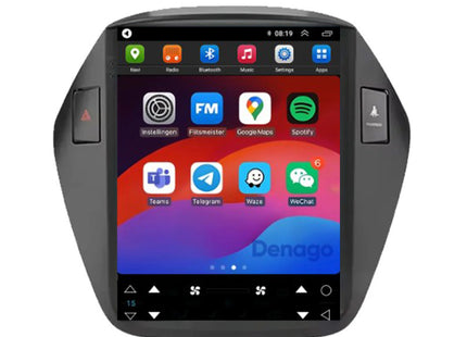 Hyundai ix35 CarPlay autoradio | 2009 t/m 2015 | Denago DNG-A416 | 9.7 inch Tesla Style | Android 13 | Draadloos CarPlay & Android Auto