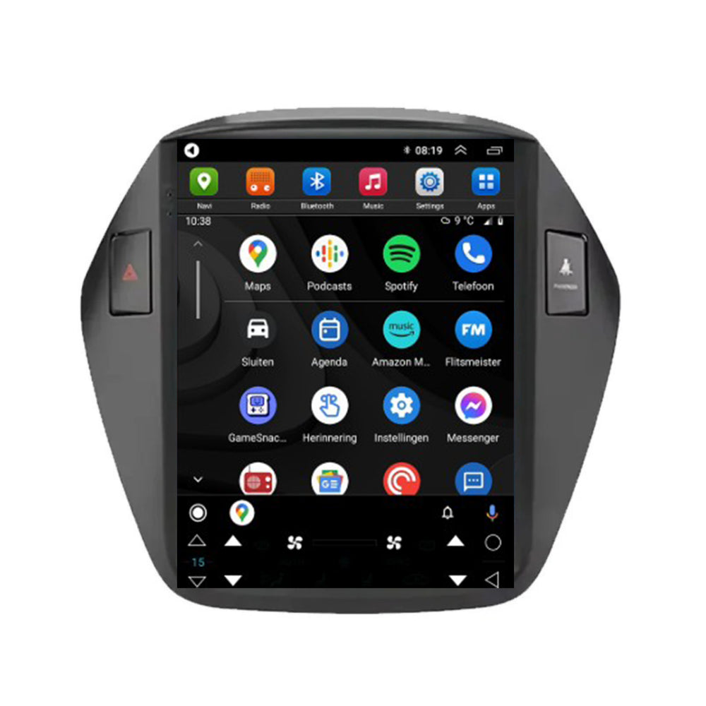 Hyundai ix35 CarPlay autoradio | 2009 t/m 2015 | Denago DNG-A416 | 9.7 inch Tesla Style | Android 13 | Draadloos CarPlay & Android Auto