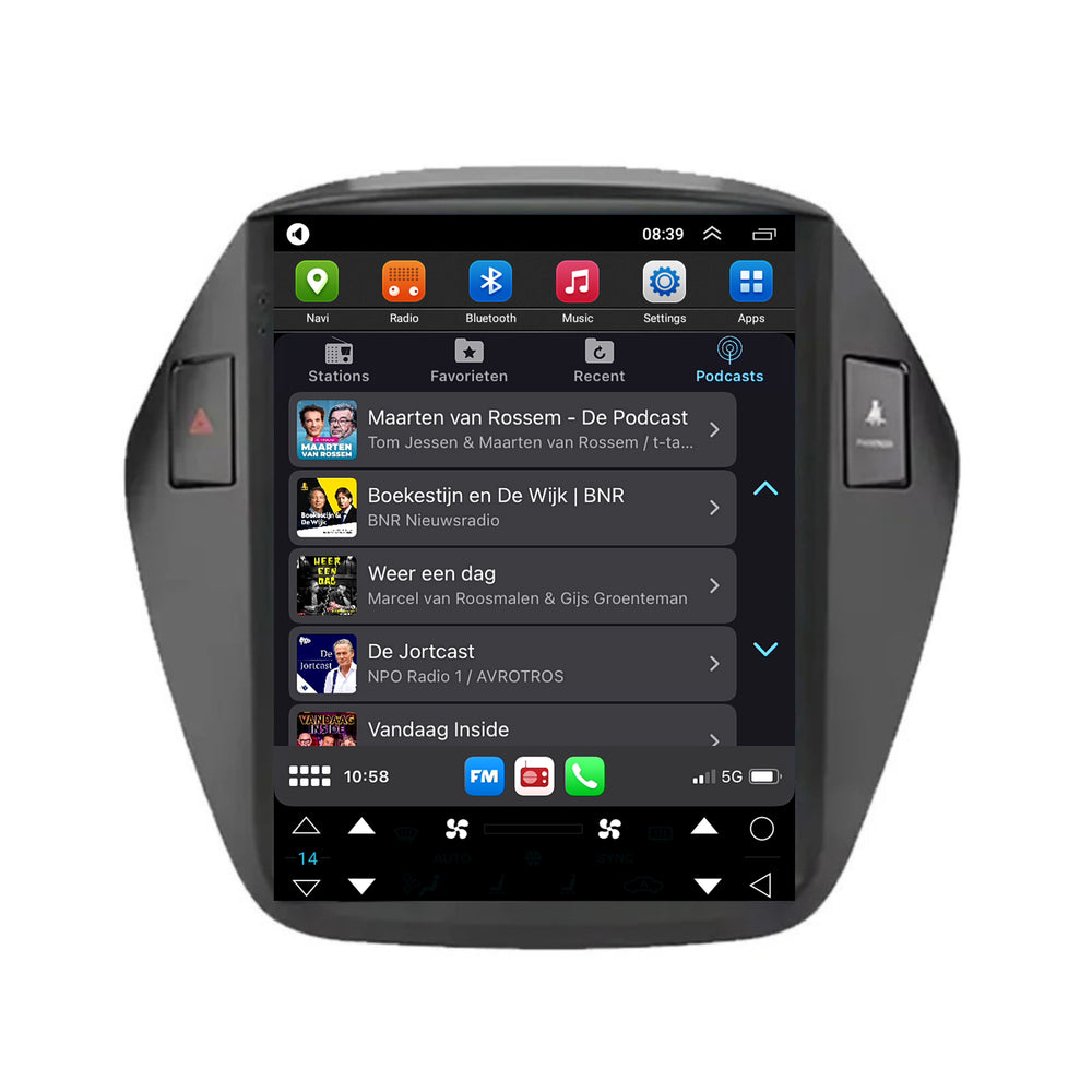 Hyundai ix35 Tesla Style | Android 13 | Car radio | 2009 to 2015 | CarPlay & Android Auto