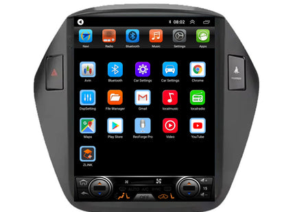 Hyundai ix35 Tesla Style | Android 13 | Autoradio | 2009 t/m 2015 | CarPlay & Android Auto