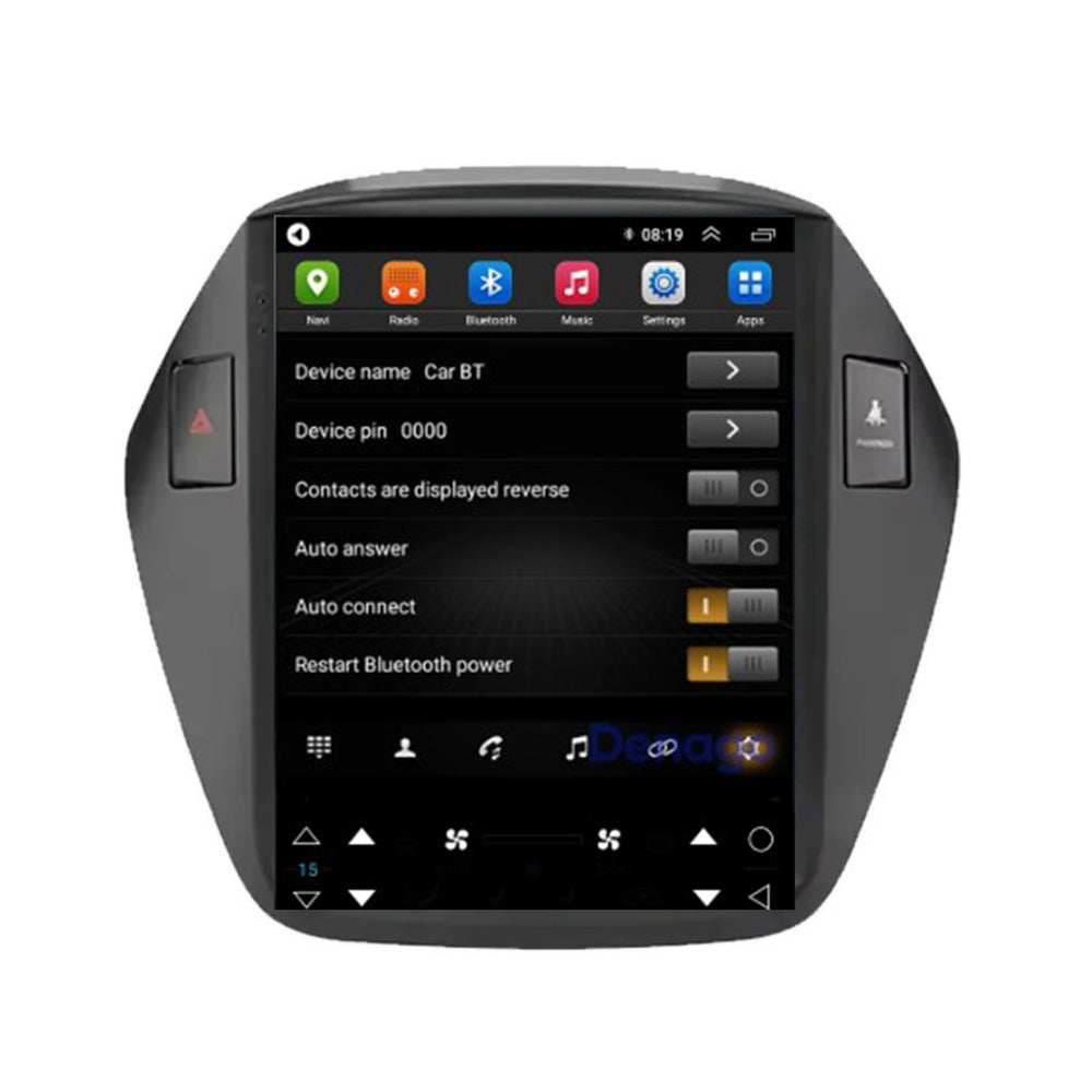 Hyundai ix35 CarPlay autoradio | 2009 t/m 2015 | Denago DNG-A416 | 9.7 inch Tesla Style | Android 13 | Draadloos CarPlay & Android Auto